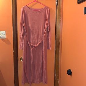 *3 for $25* Time & Tru Pinkish Maxi Dress Size XL (16-18) w/ detachable belt